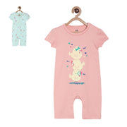 Pack of 2 romper - lightpink & light pink for New Born