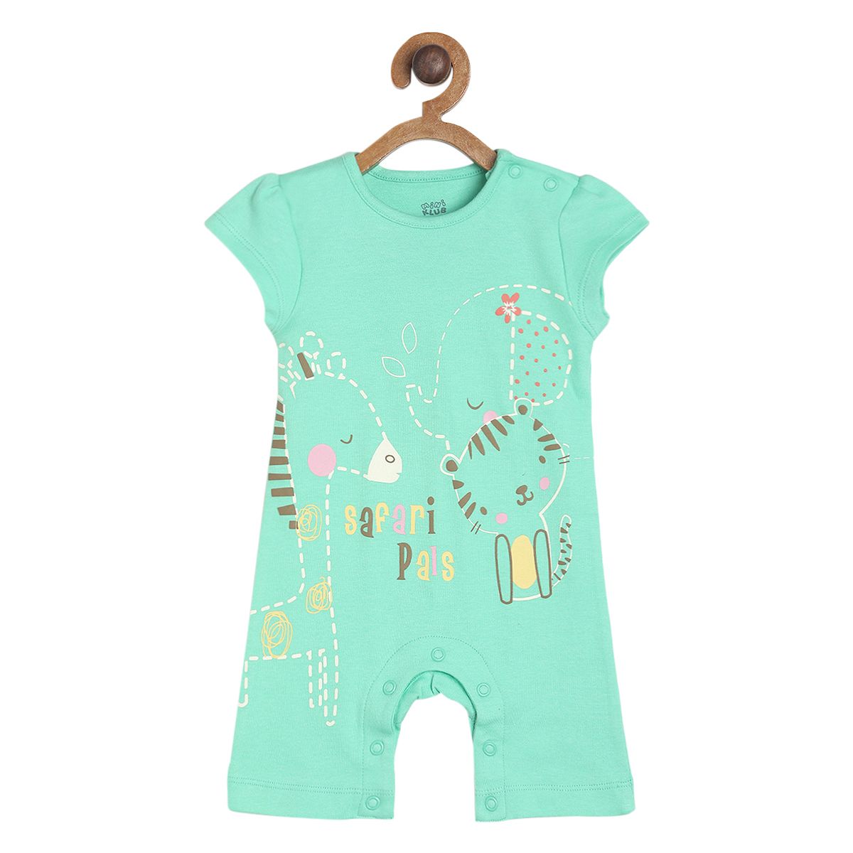 Pack of 2 rompers - turquoise green for New Born