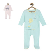 Pack of 2 sleep suit - sky blue for New Born