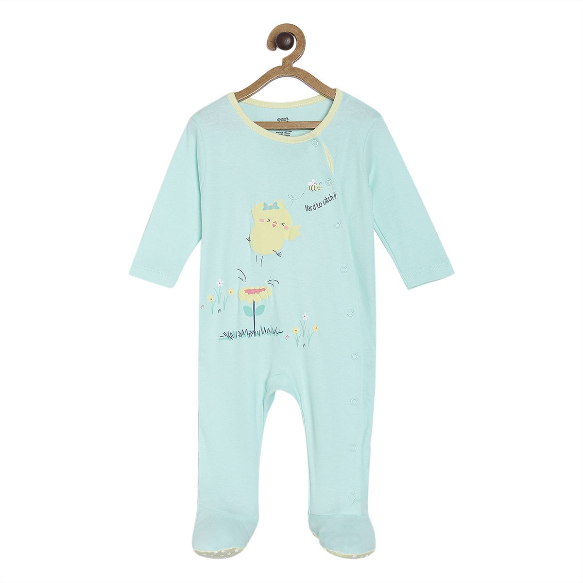 Pack of 2 sleep suit - sky blue for New Born