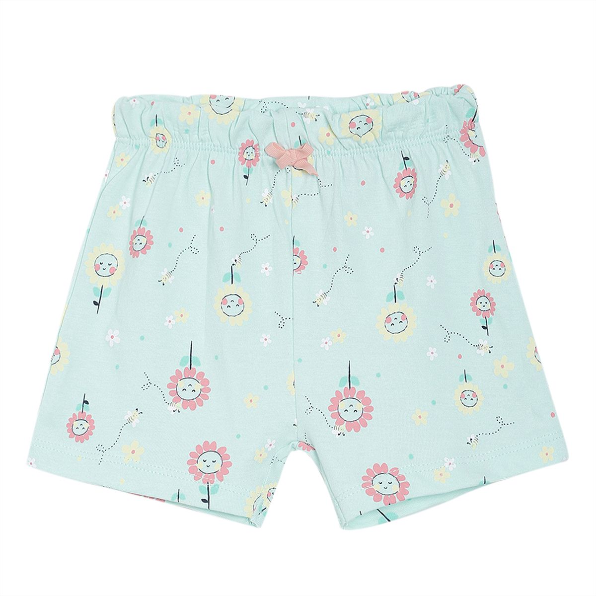 Pack of 3 shorts - turquoise green for 0-3 Months
