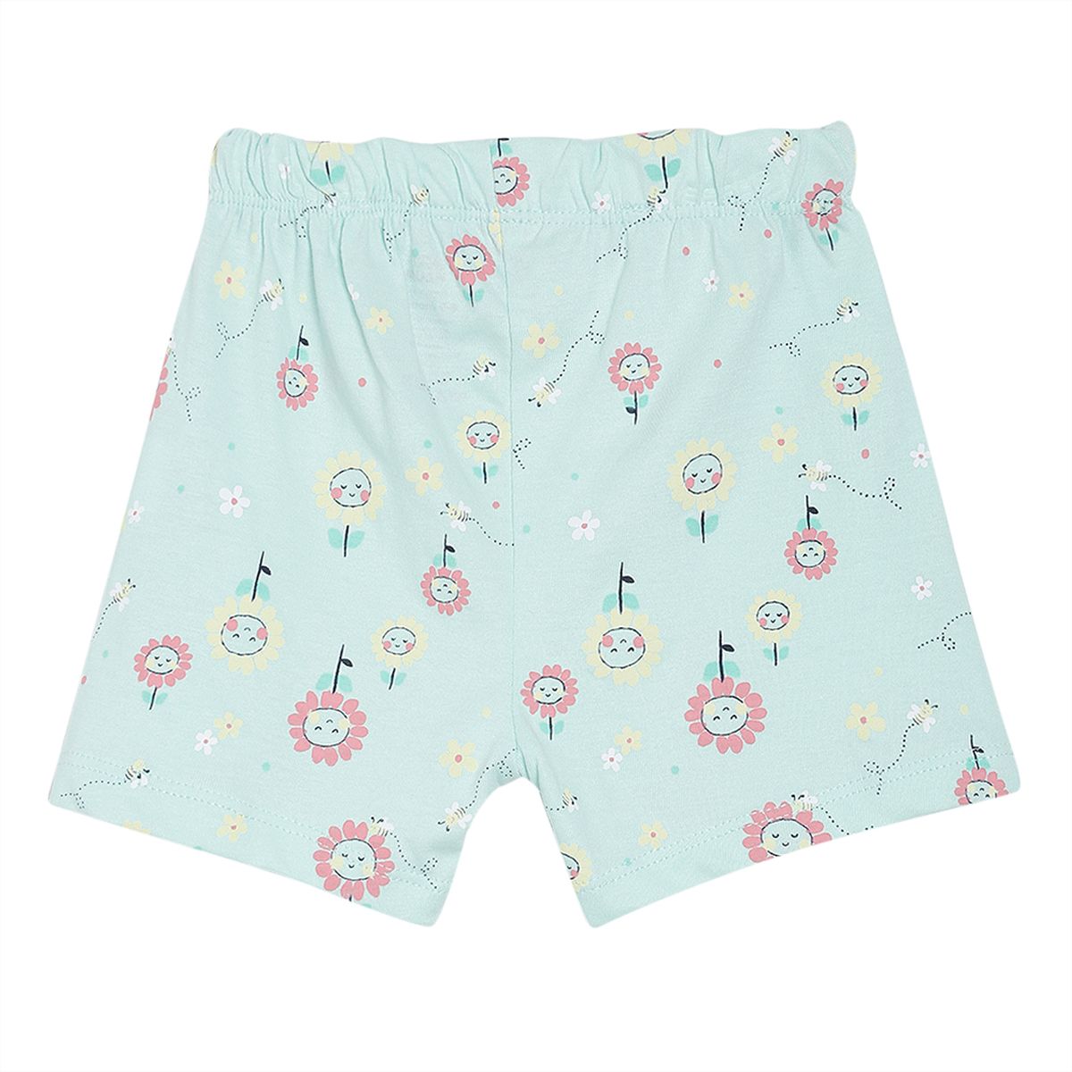 Pack of 3 shorts - turquoise green for 0-3 Months