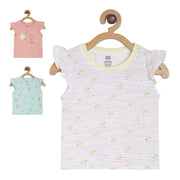Pack of 3 t- shirts - lavender for 0-3 Months