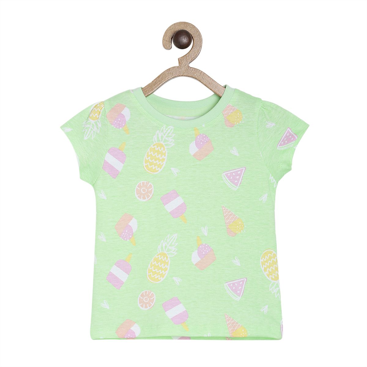 Pack of 3 t- shirts - green for 0-3 Months
