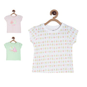 Pack of 3 t- shirts - white for 0-3 Months