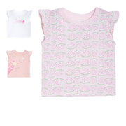 Pack of 3 t- shirts - lavender for 0-3 Months