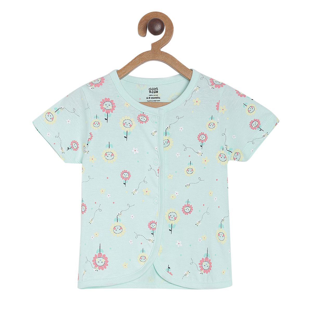 Pack of 3 vest - light sky blue for New Born