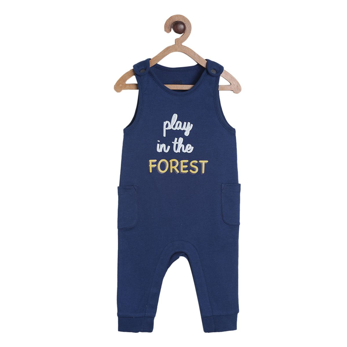 Boys Navy Dungaree Set