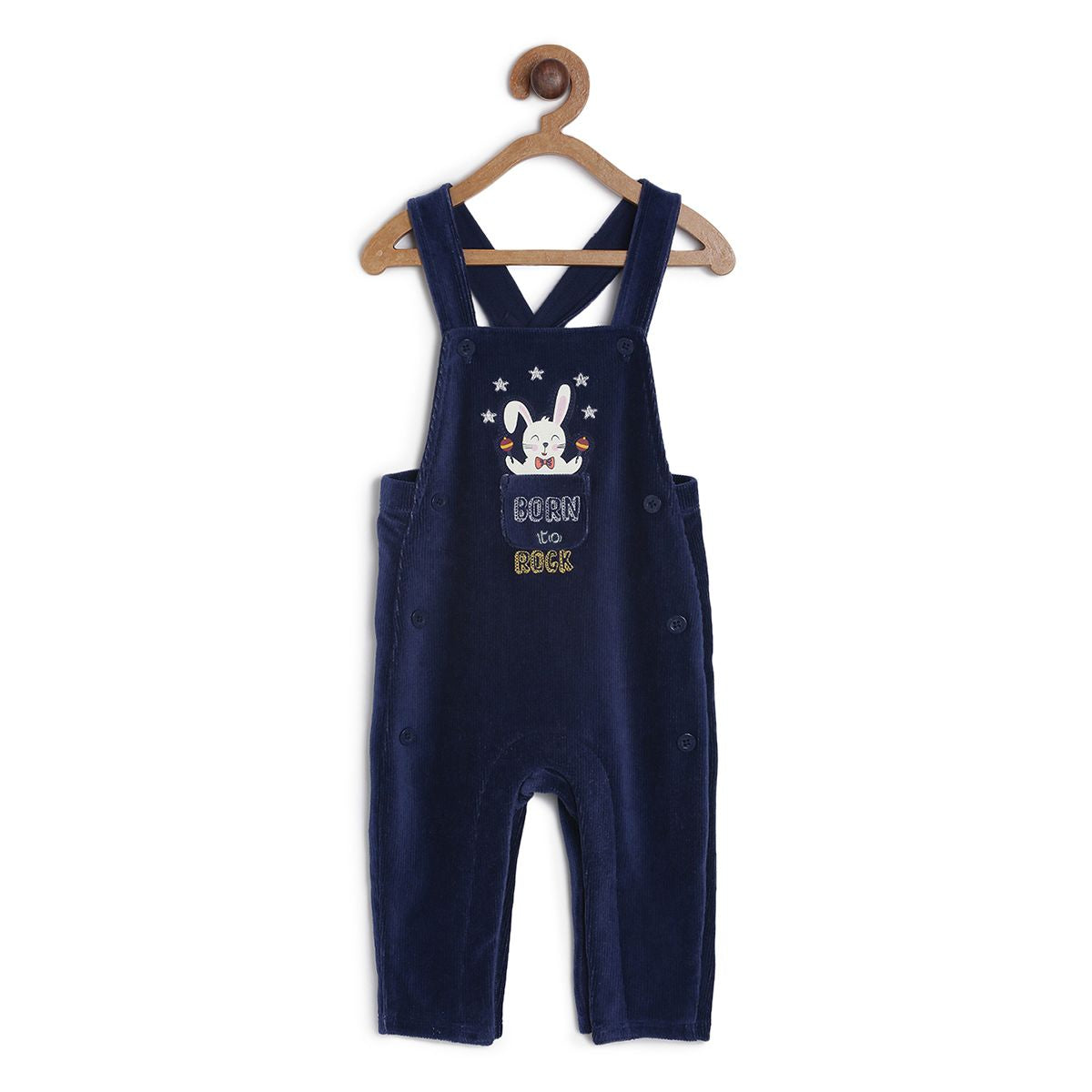 Pack of 2 knit dungaree set - blue for 3-6 Months