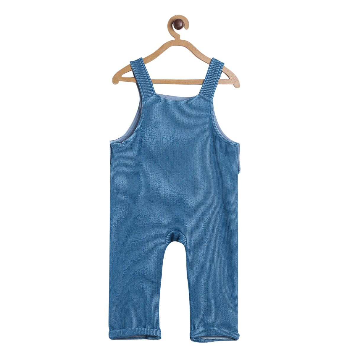Pack of 2 dungaree set - white & blue for 3-6 Months