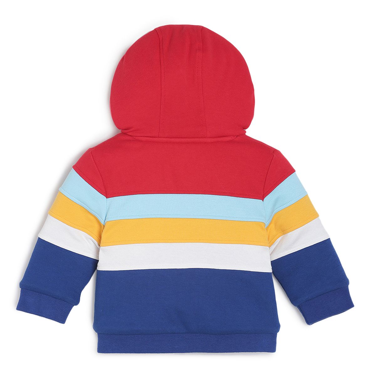 Pack of 1 knit jacket - crimson red & blue for 0-3 Months