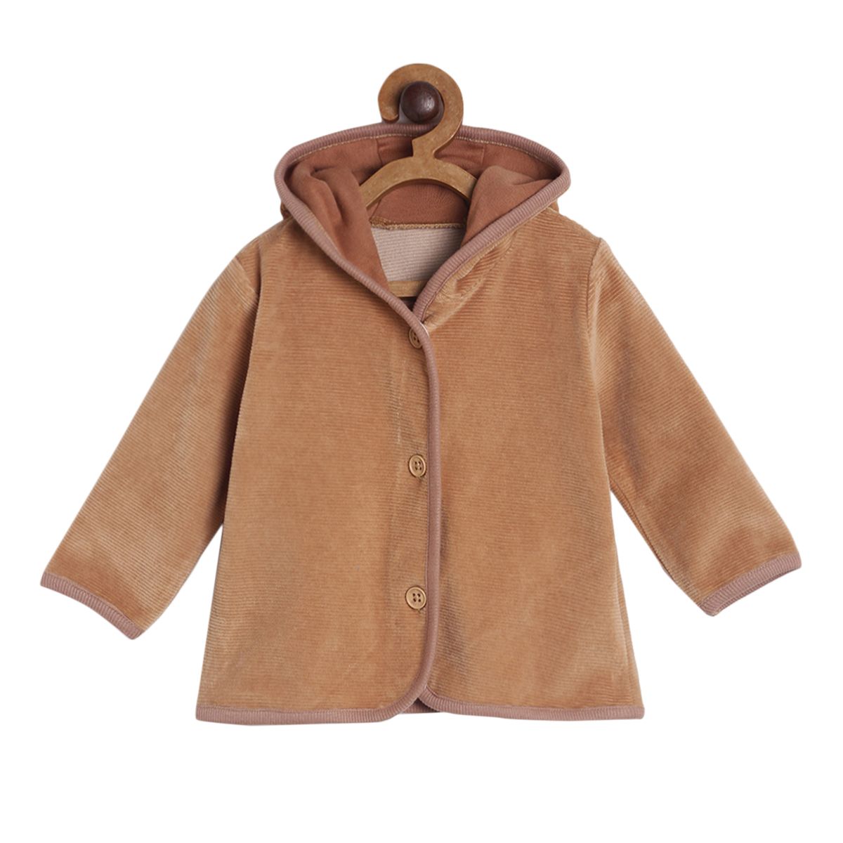Pack of 1 knit jacket - brown for 0-3 Months