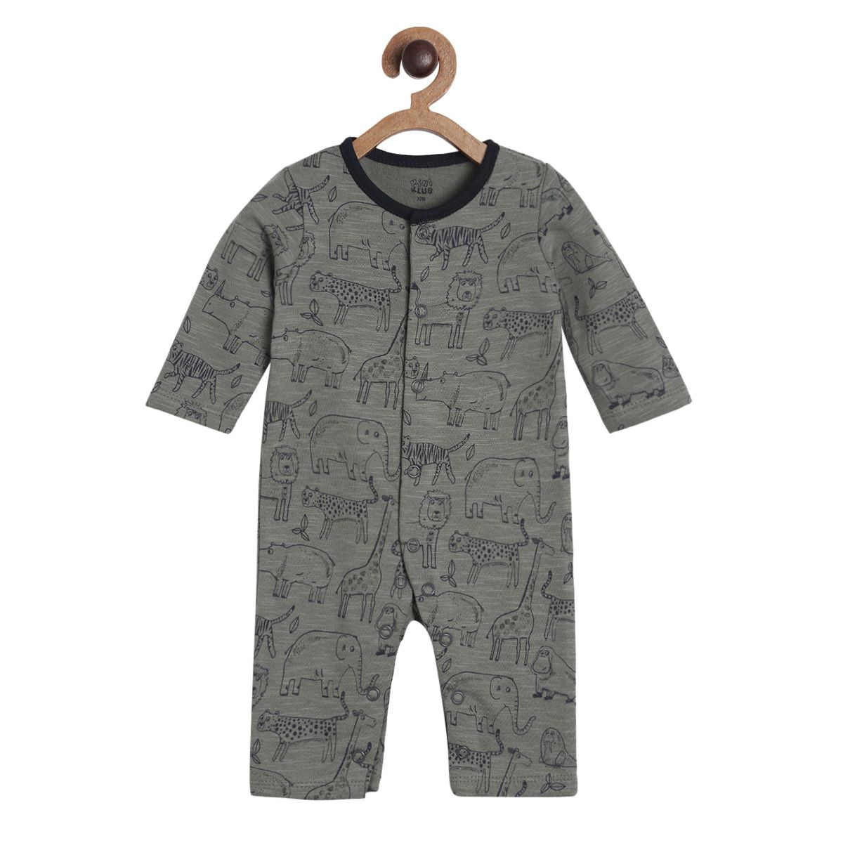 Pack of 1 romper - dark grey for New Born