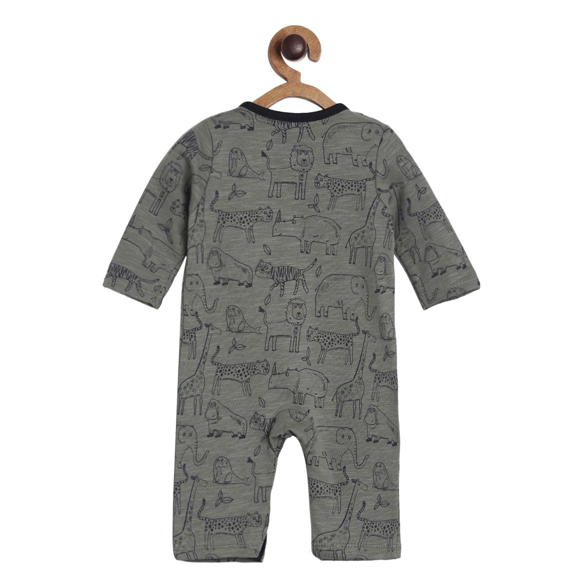 Pack of 1 romper - dark grey for New Born