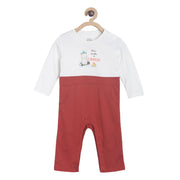 Pack of 1 romper - white & red for New Born