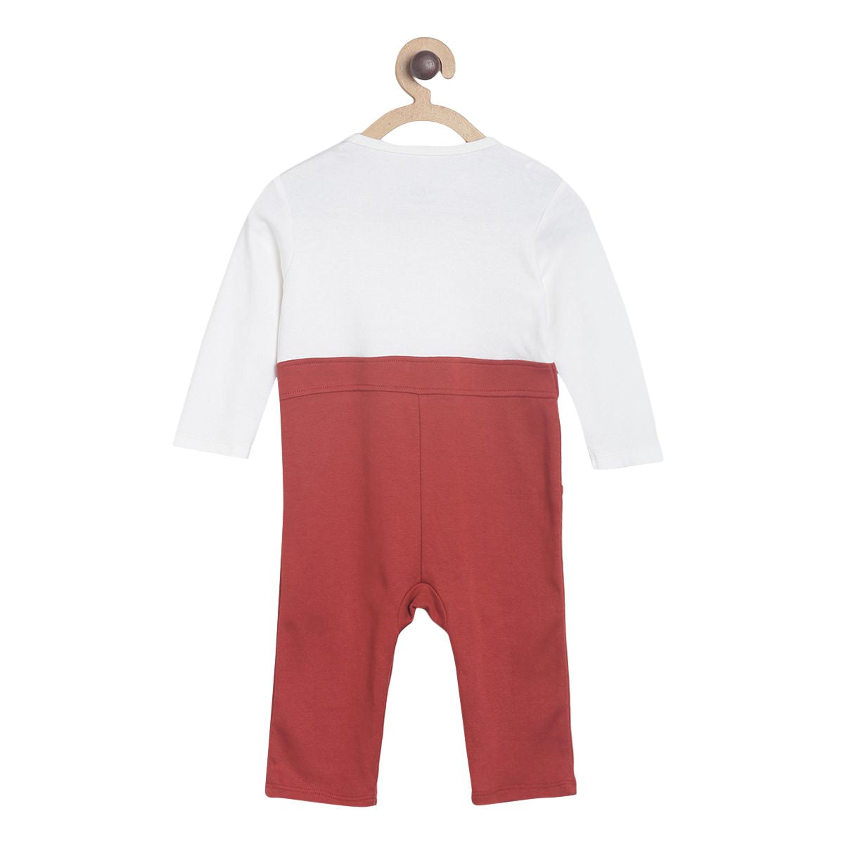 Pack of 1 romper - white & red for New Born