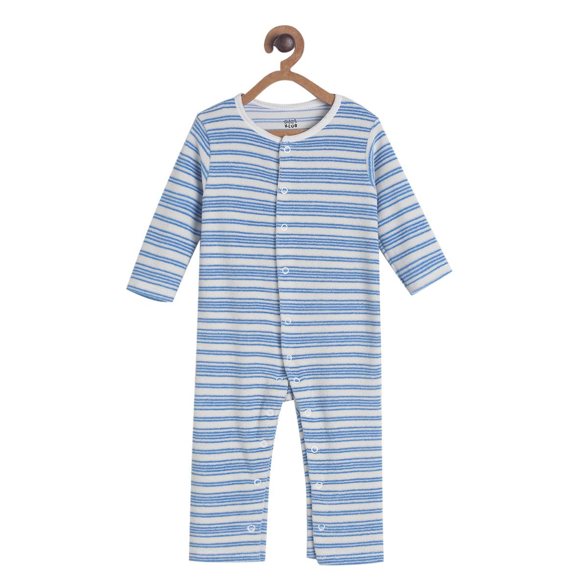 Pack of 1 romper - blue & grey for New Born