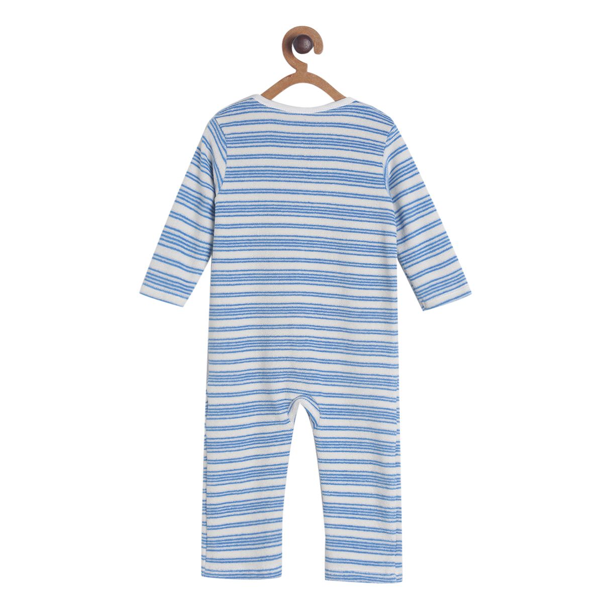 Pack of 1 romper - blue & grey for New Born