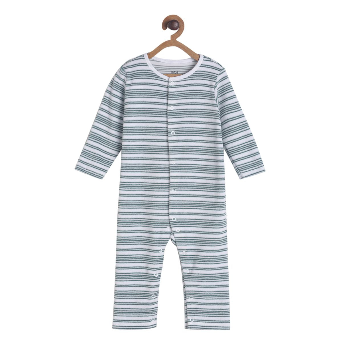 Pack of 1 romper - blue & grey for New Born