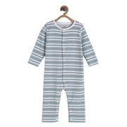 Pack of 1 romper - blue & grey for New Born