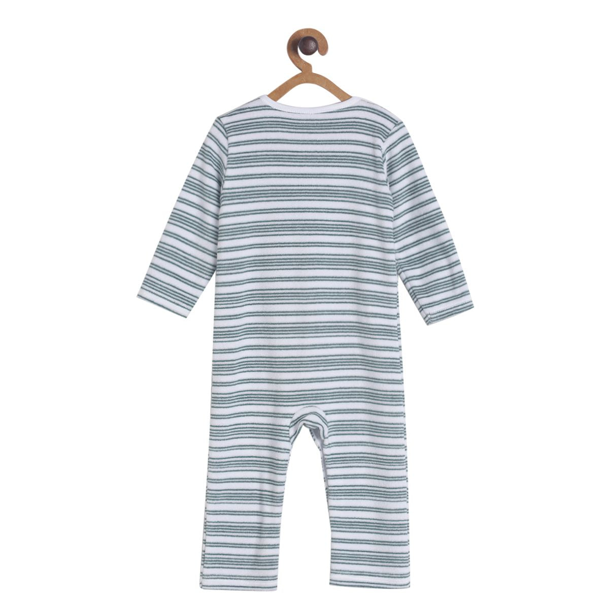 Pack of 1 romper - blue & grey for New Born