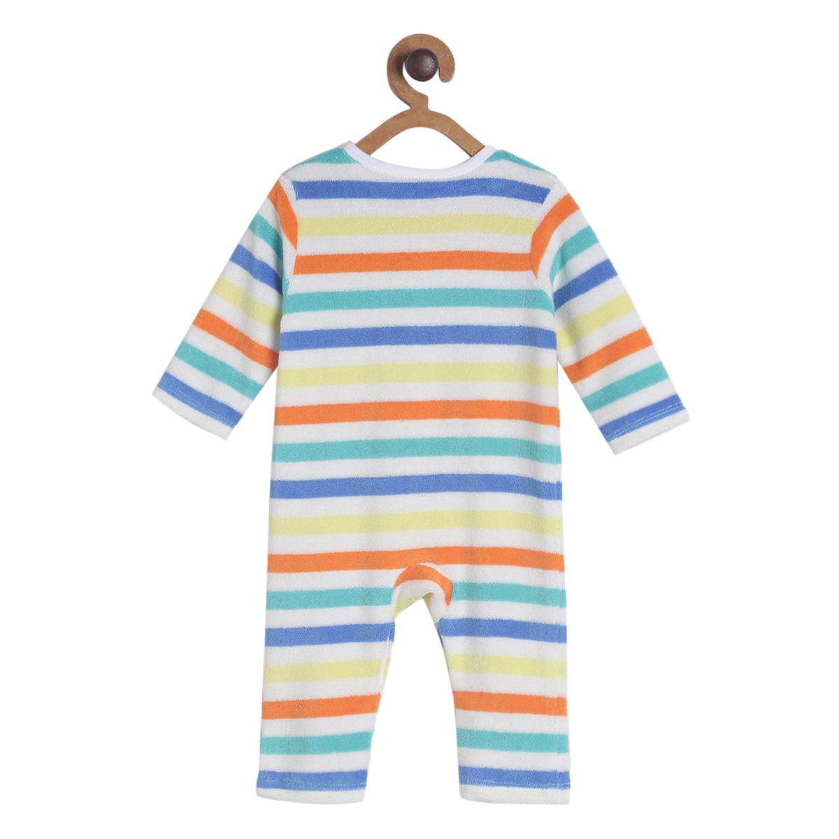 Pack of 1 romper - blue & brown for New Born