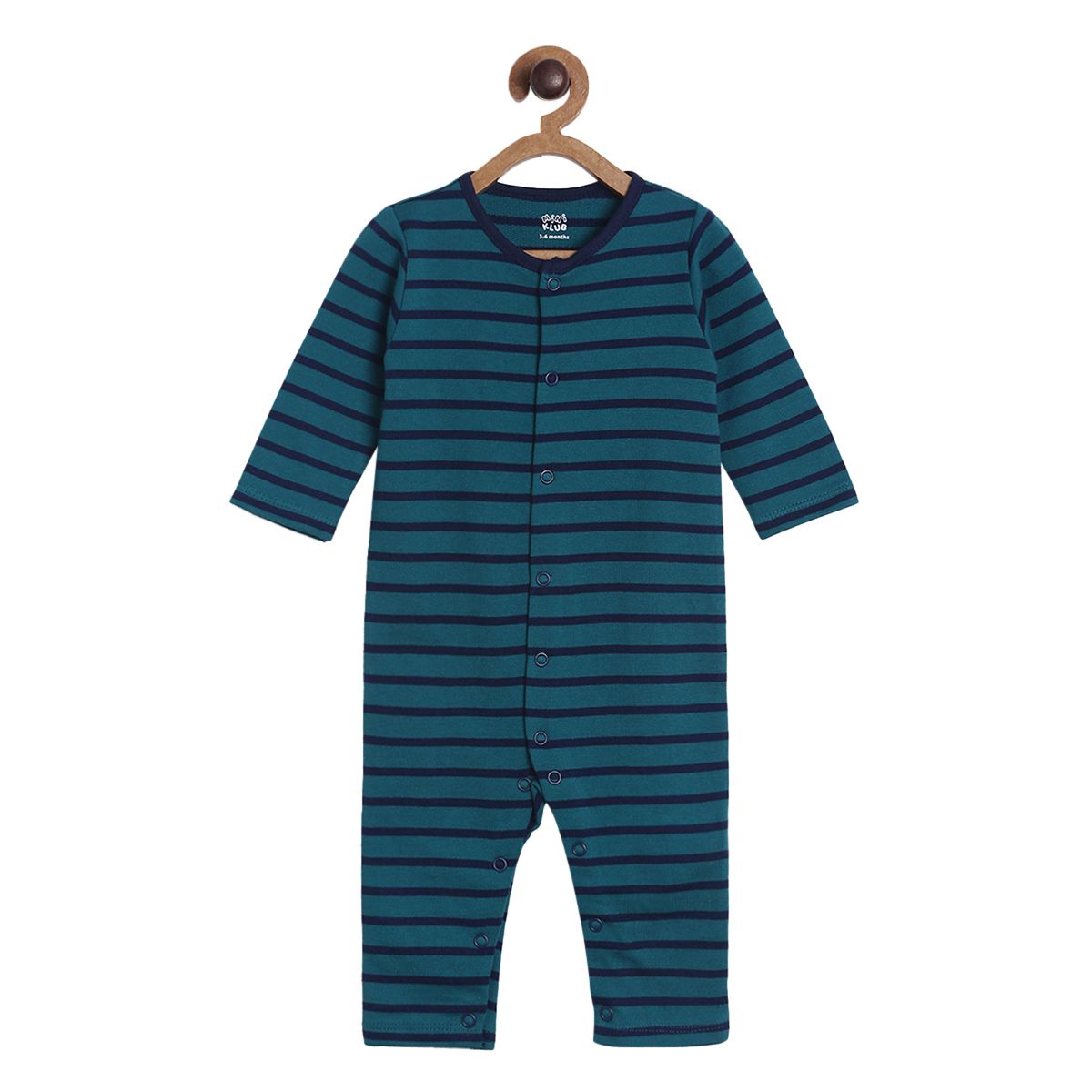 Pack of 1 romper - dark blue & black for New Born