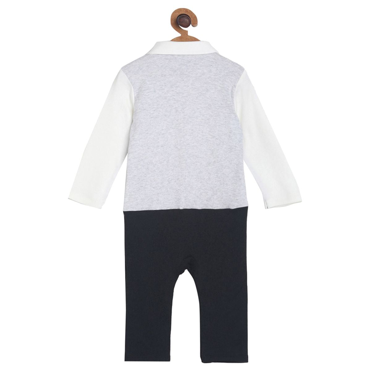 Pack of 1 romper - white & black for New Born