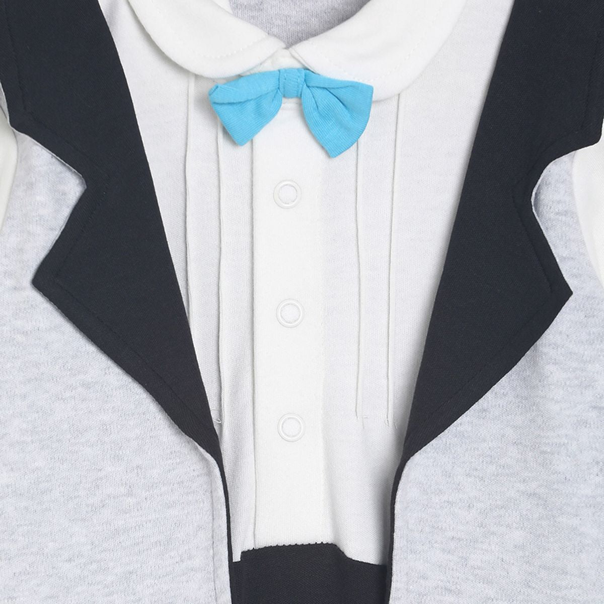 Pack of 1 romper - white & black for New Born