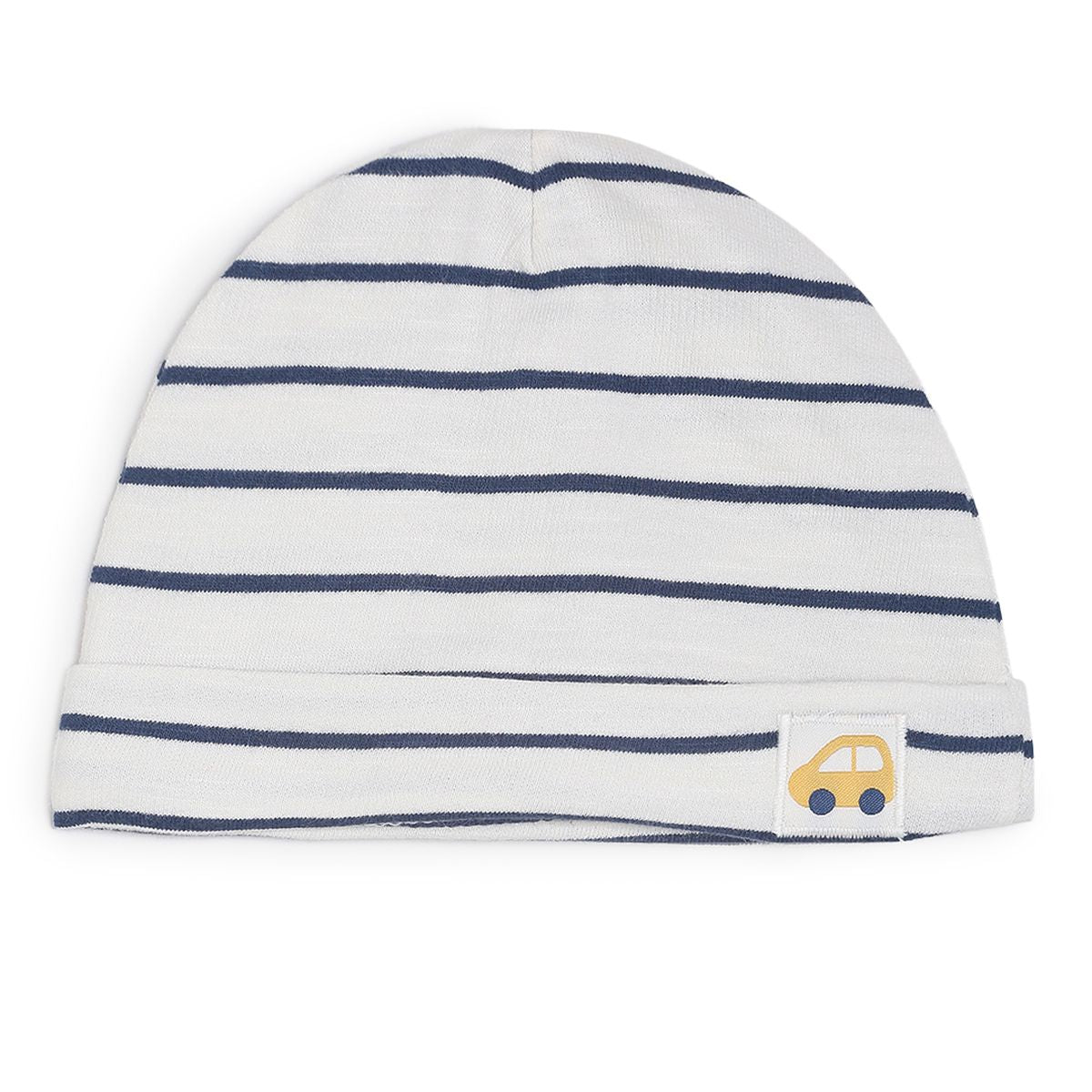 Pack of 2 romper with hat - white & dark blue for New Born