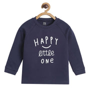 Pack of 1 knit sweatshirt - navy for 0-3 Months