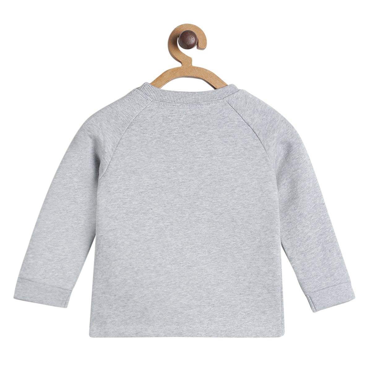Pack of 1 knit sweatshirt - grey marl for 0-3 Months