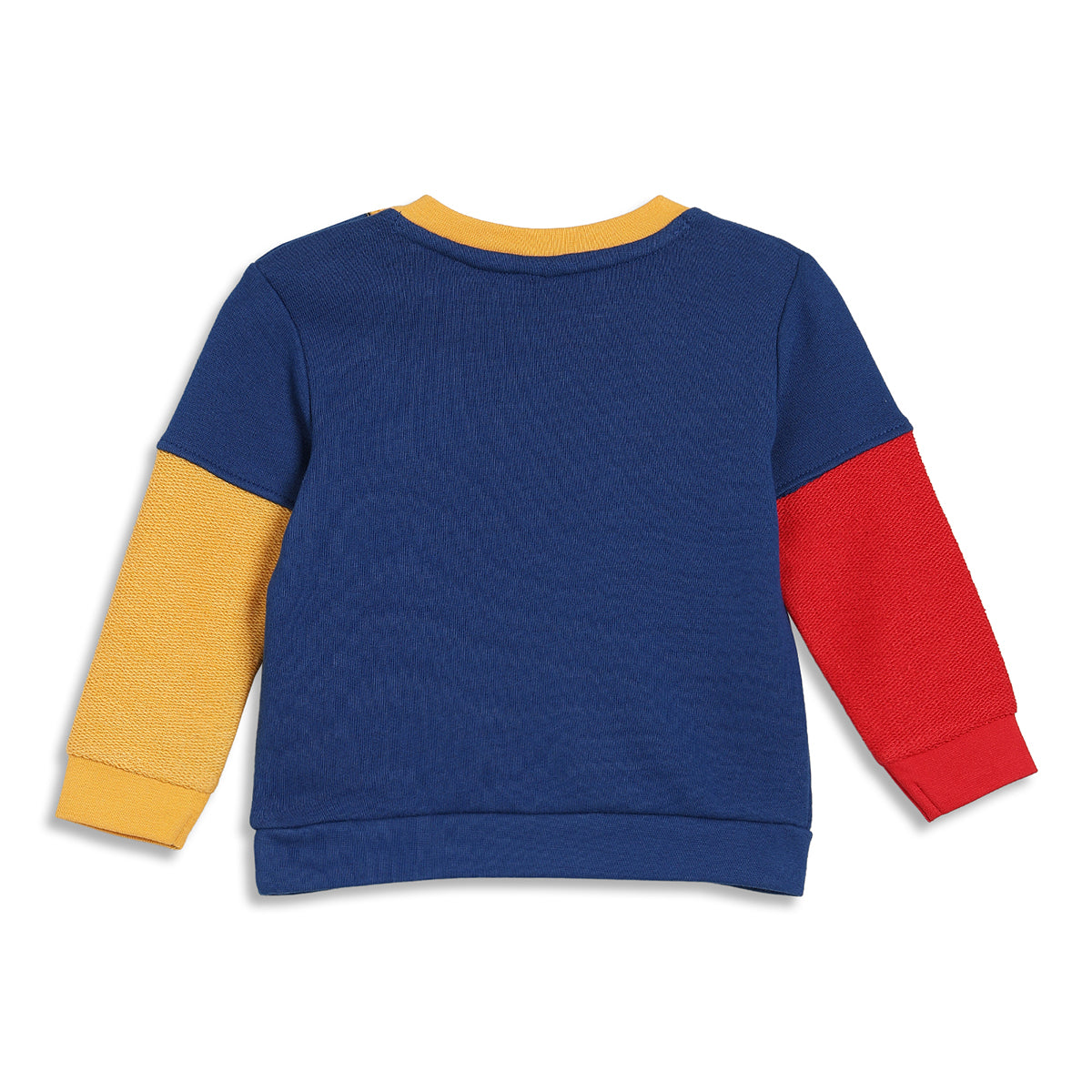 Baby Boys Navy Blue Cotton Typography Printed Sweatshirt Regular Fit Casual Sweatshirt