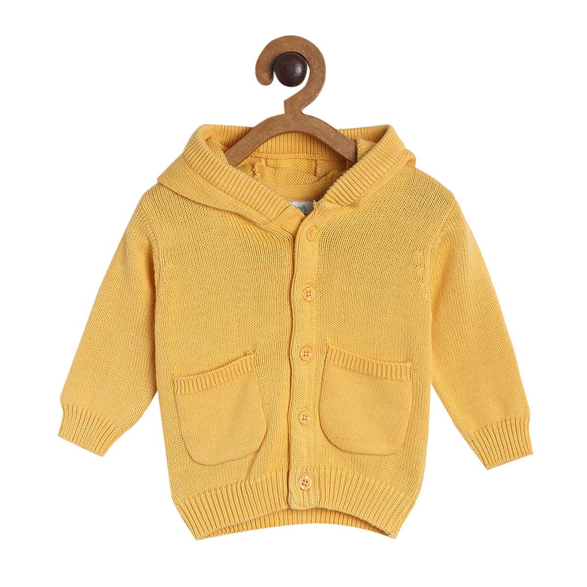 Pack of 1 sweater - yellow for 0-3 Months