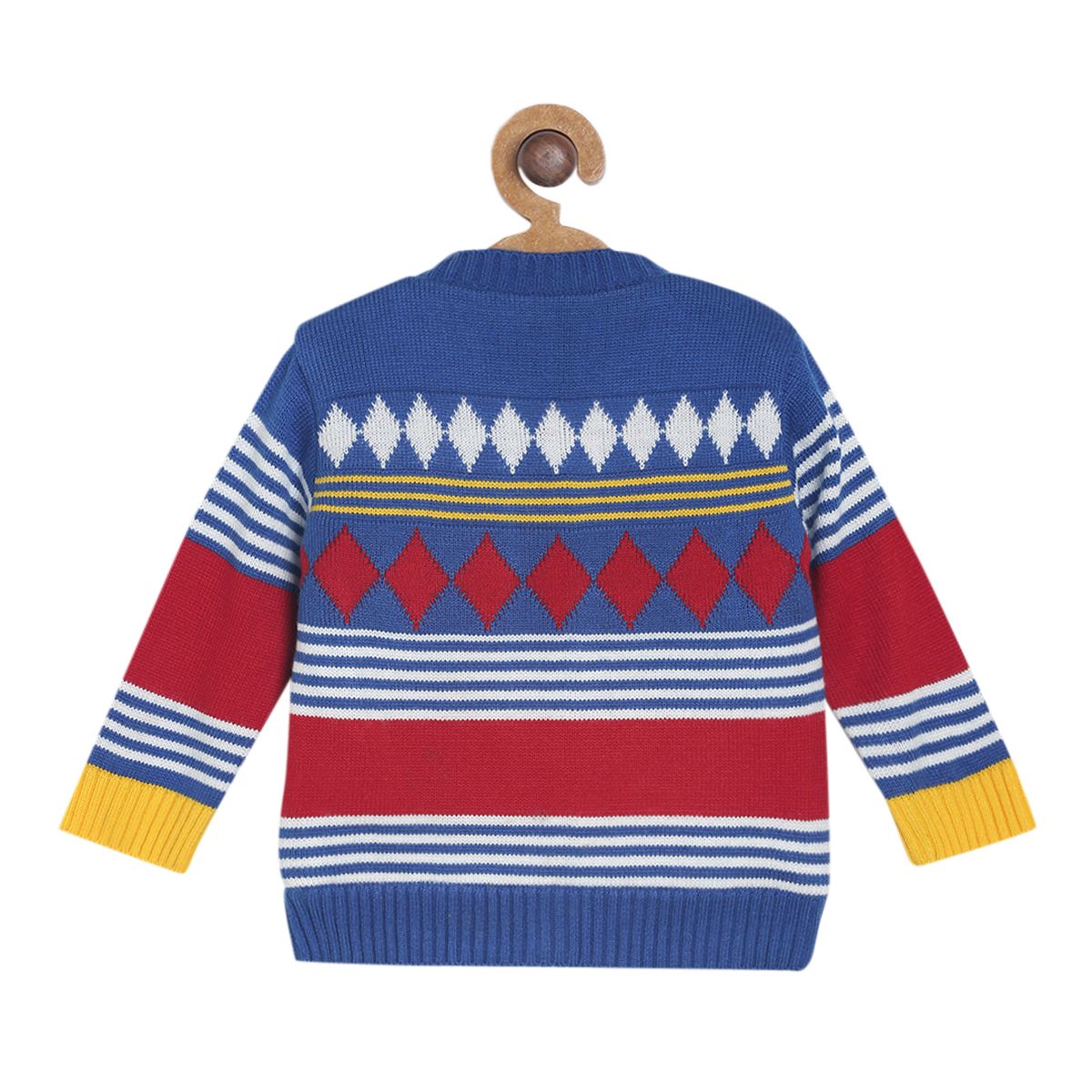 Pack of 1 sweater - midnightblue & light blue for 0-3 Months