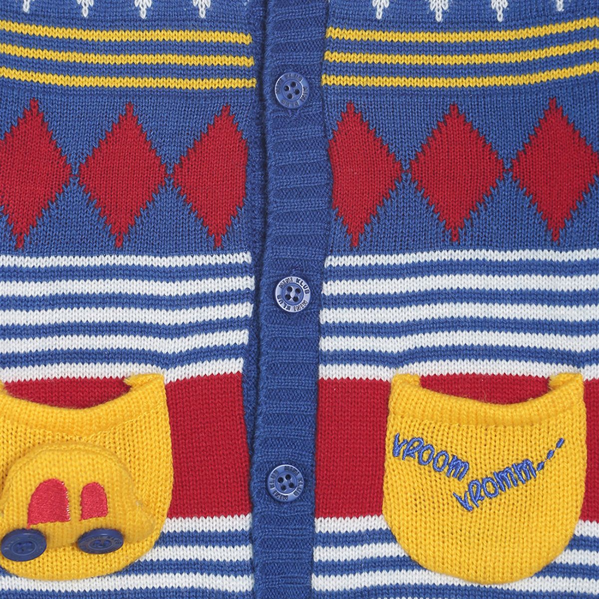 Pack of 1 sweater - midnightblue & light blue for 0-3 Months