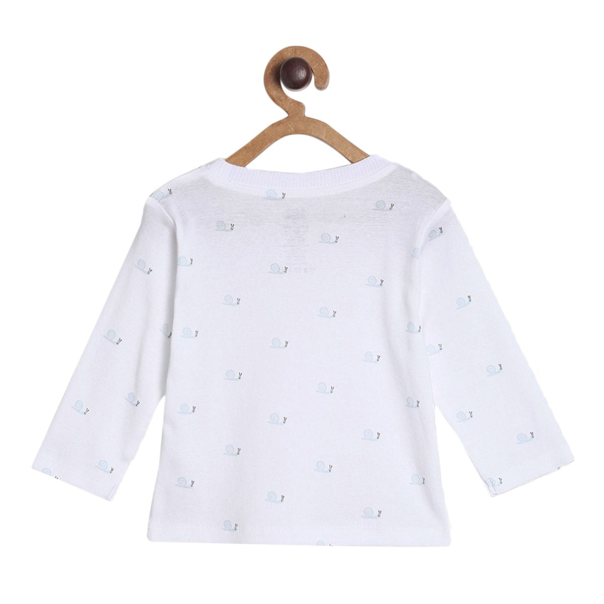 Pack of 2 t-shirt and knit bottom - sky blue & grey for 0-3 Months