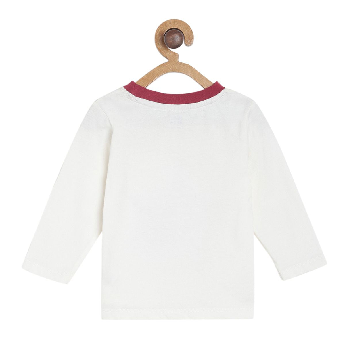 Pack of 2 t-shirt and knit bottom set - white & red for 0-3 Months