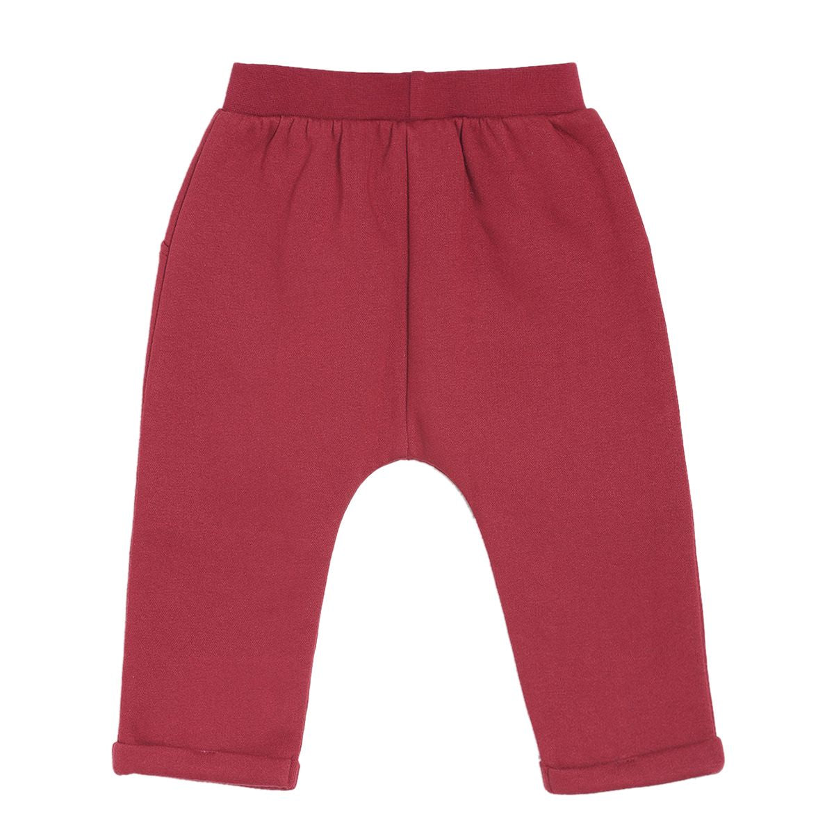 Pack of 2 t-shirt and knit bottom set - white & red for 0-3 Months