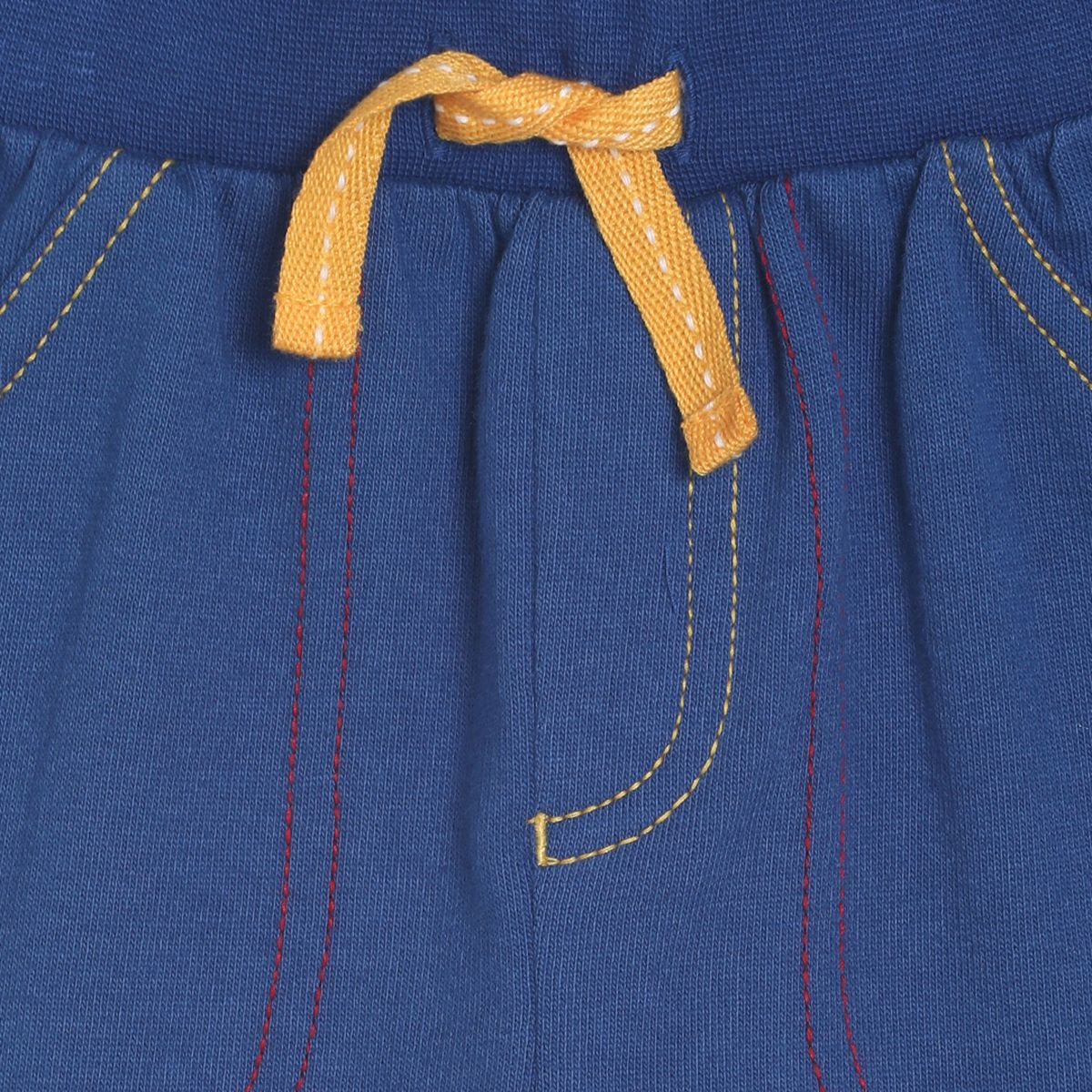 Pack of 2 t-shirt and knit bottom set - blue & dark blue for 0-3 Months