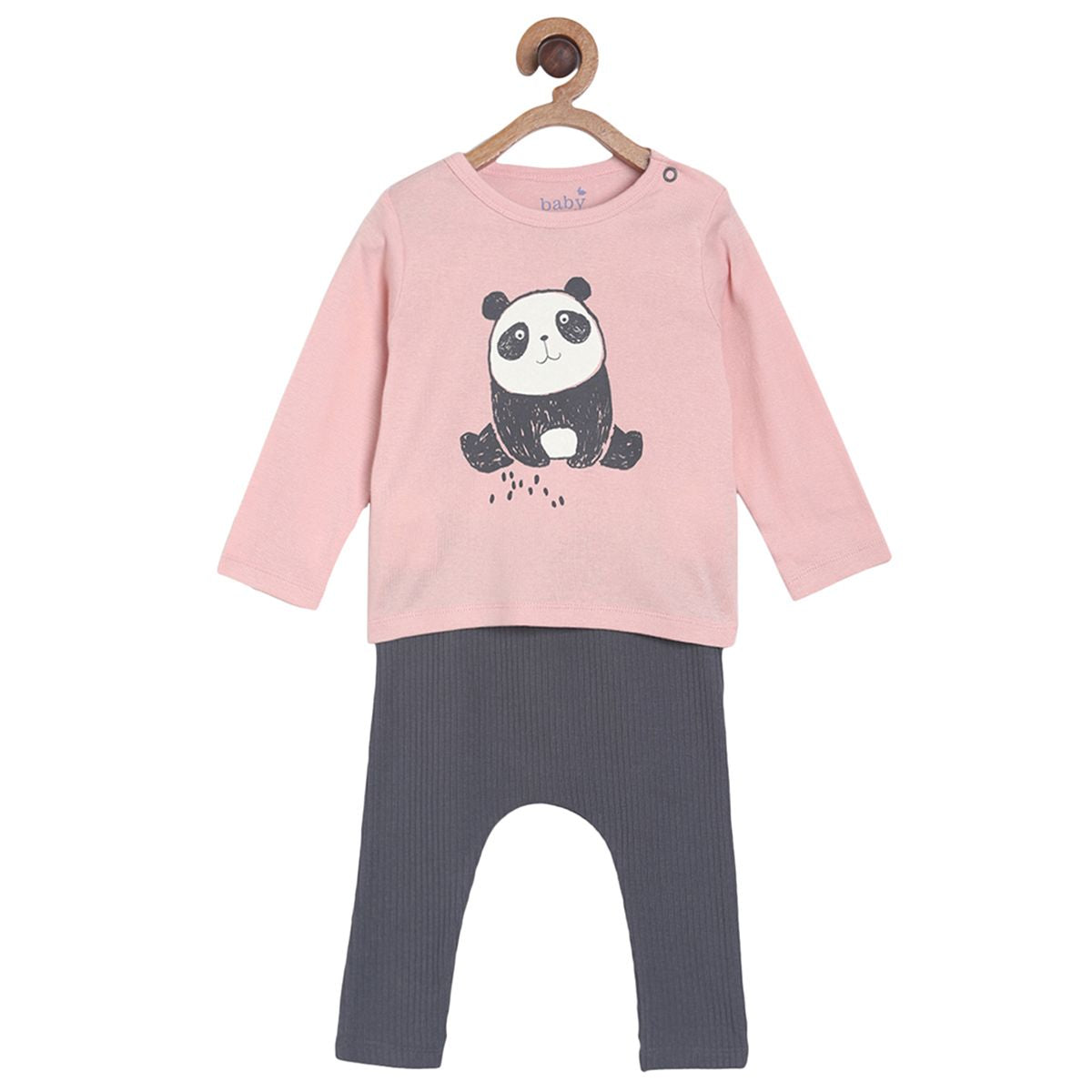 Pack of 3 t-shirt and bottom with bib - white for New Born