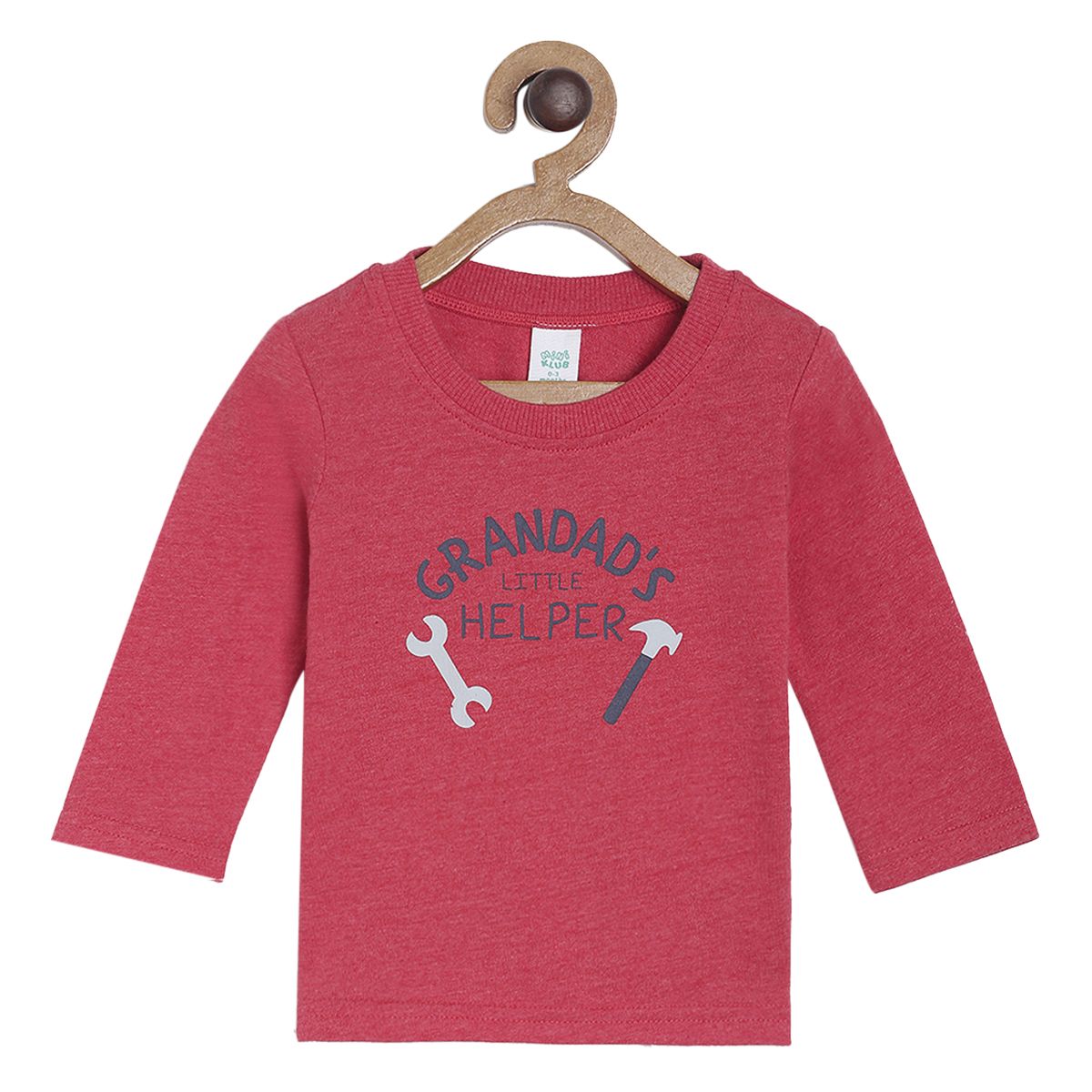 Pack of 1 t-shirt - indianred for New Born
