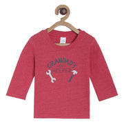 Pack of 1 t-shirt - indianred for New Born