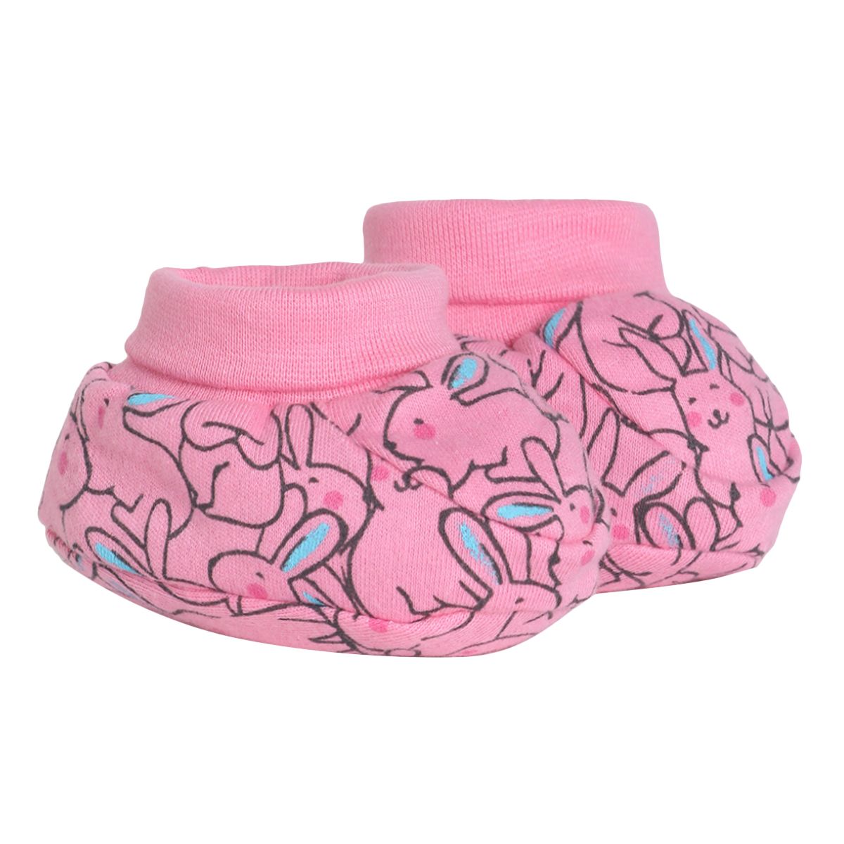 Girls Rabbit Print Bib and Mittens Gift Set Feeding & Care Accessories