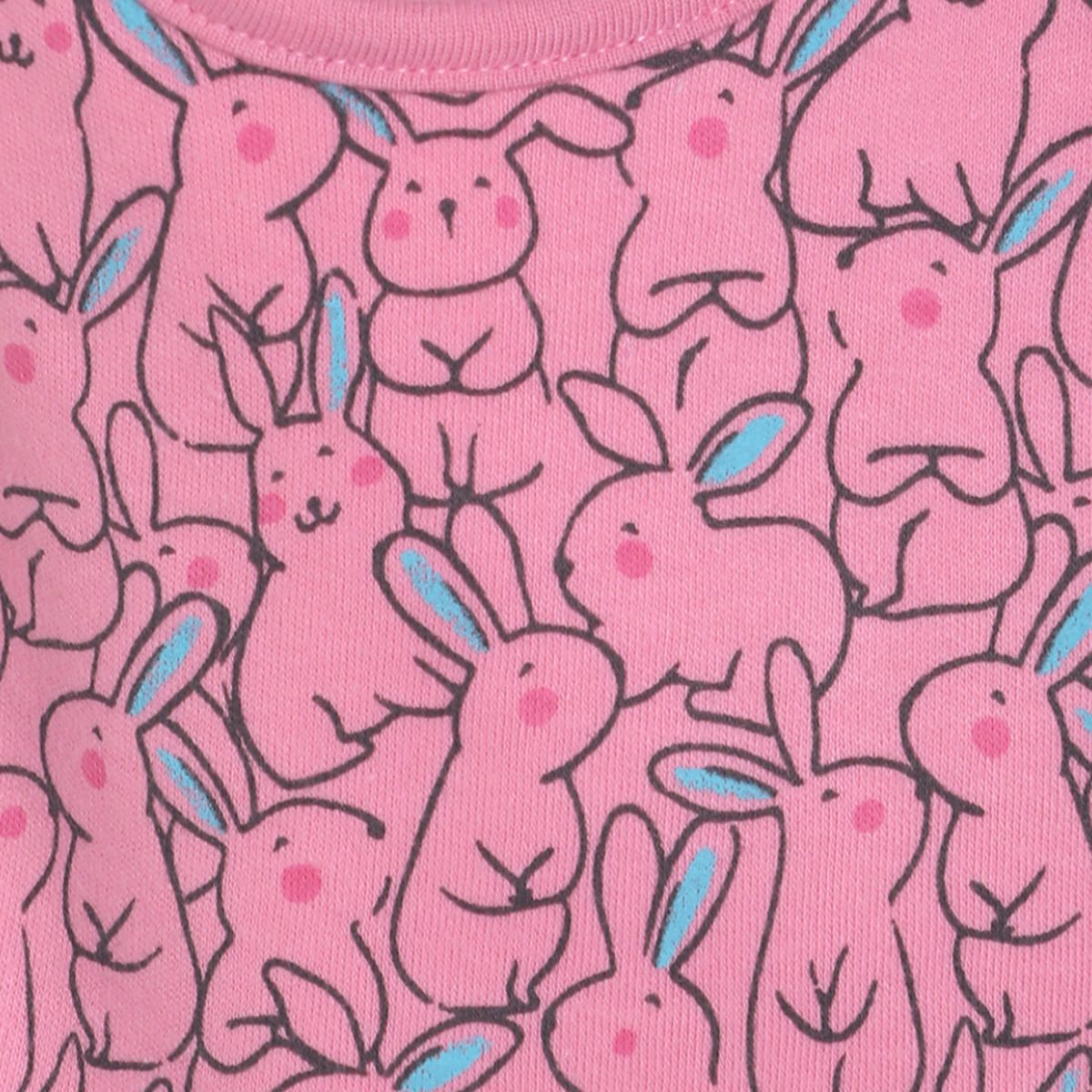 Girls Rabbit Print Bib and Mittens Gift Set Feeding & Care Accessories