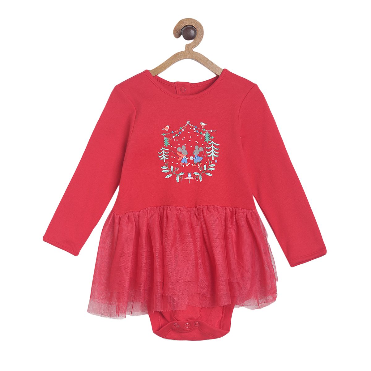 Girls Red Bodysuit