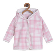 Pack of 1 knit jacket - lavender & white for 0-3 Months