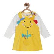 Girls Yellow Pinny Set