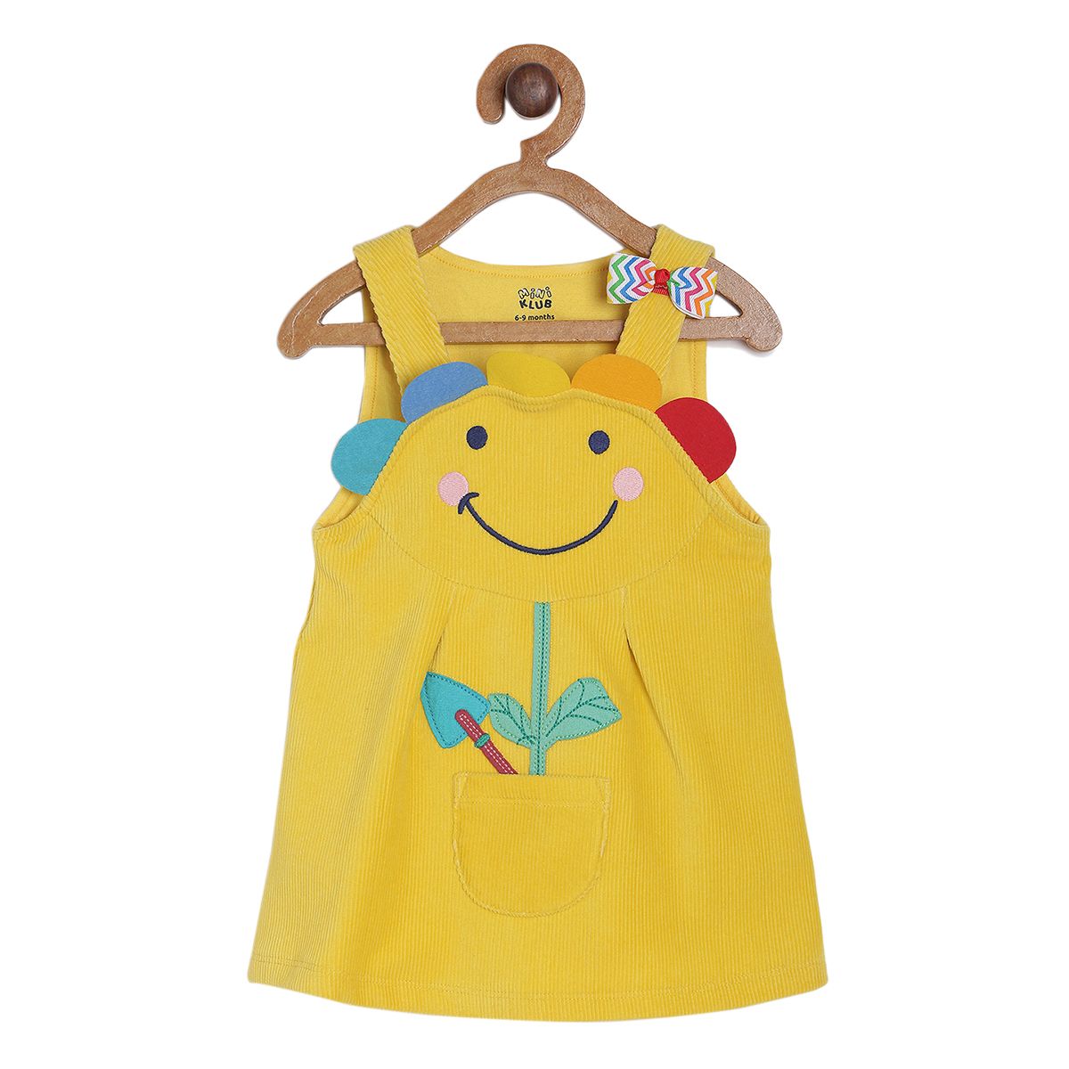 Girls Yellow Pinny Set