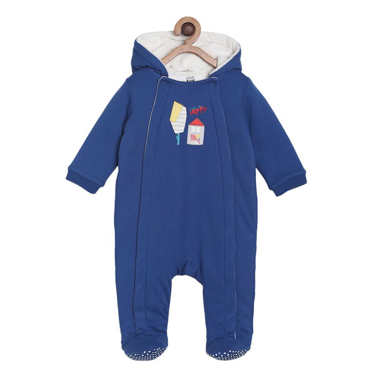 Girls Navy Sleepsuit